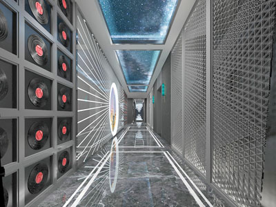 后现代走廊过道