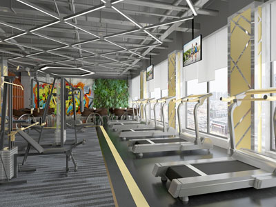 工业风健身房