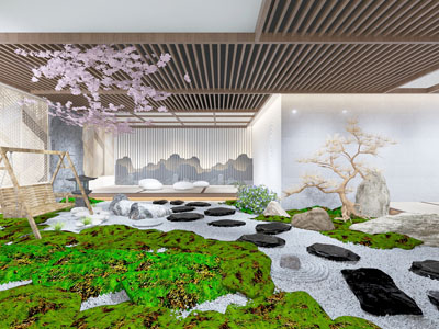 中式庭院景观园艺小品