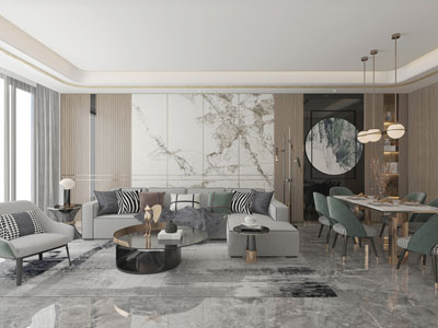 新中式客厅餐厅