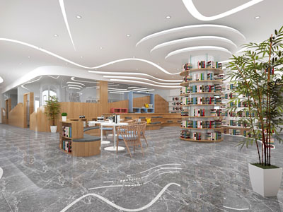 北欧书吧图书馆阅览室