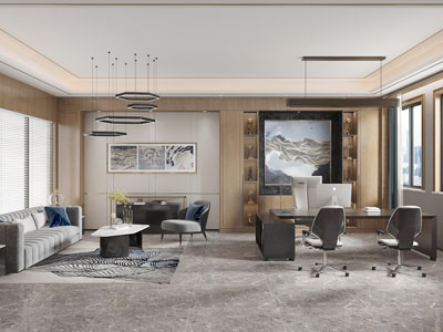 新中式董事长总经理办公室