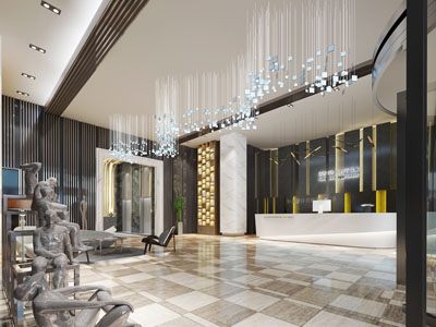 后现代大堂前台接待区