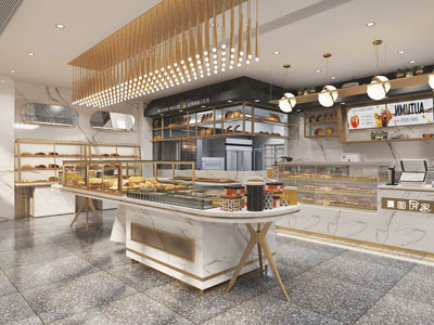 现代轻奢面包蛋糕烘焙甜品店