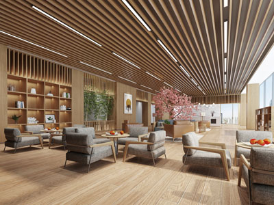 北欧大堂接待洽谈区