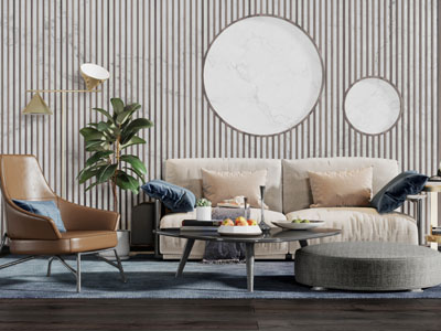 现代双人沙发休闲椅子茶几组合