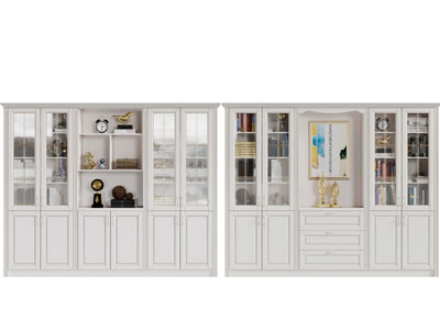 简欧玻璃柜门装饰柜