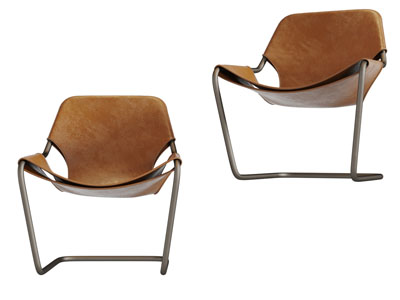 后现代皮革休闲椅子