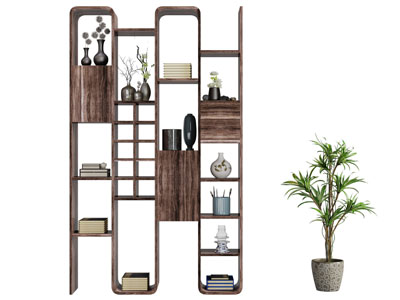 新中式实木个性装饰收纳柜