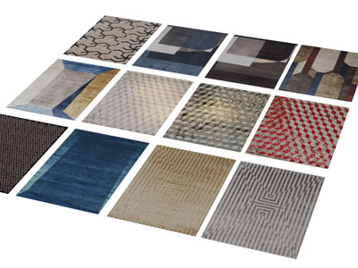 现代长方形地毯3d模型 现代长方形地毯