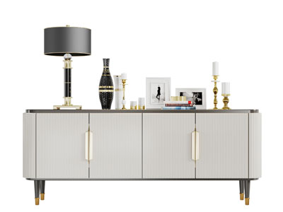 现代条形纹理的电视柜