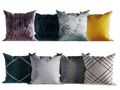 现代方形布艺靠垫抱枕