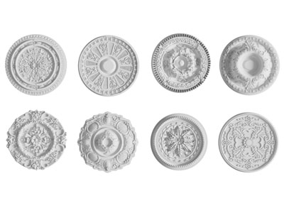 欧式圆形雕花灯盘