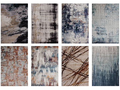 现代抽象图案的长方形地毯3d模型 现代抽象图案的长方形地毯