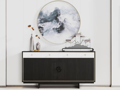 新中式玄关柜边柜