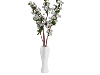 现代陶瓷花瓶花卉