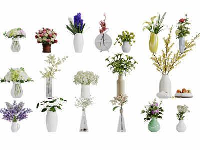 陶瓷花瓶花卉