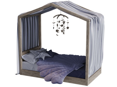 房屋造型的儿童床