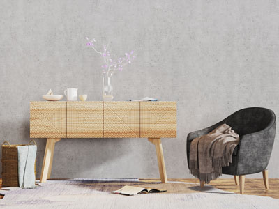 北欧实木玄关柜单人沙发