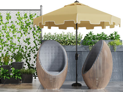 户外遮阳棚休闲单人沙发3d模型 户外遮阳棚休闲单人沙发