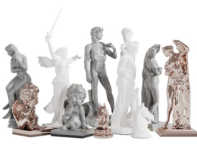 欧式石膏金属天使人物雕塑雕刻