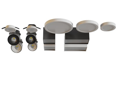 现代吸顶灯筒灯射灯