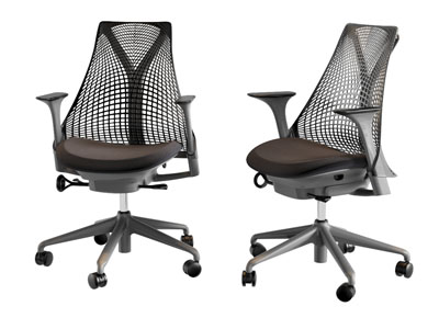 现代网状靠背的办公转椅
