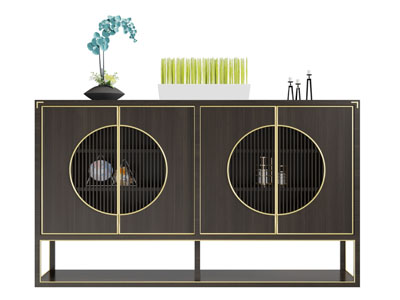 新中式玄关柜边柜