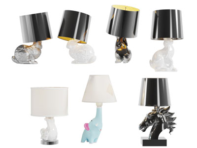 现代儿童卡通灯柱的台灯