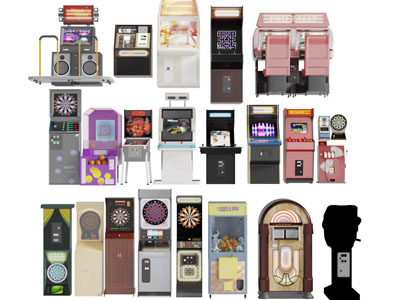 游戏机娃娃机3d模型 游戏机娃娃机