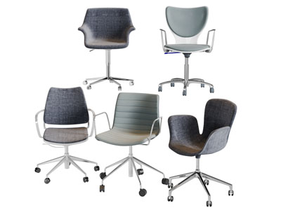 布艺办公转椅