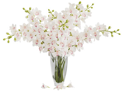 现代玻璃花瓶花卉3d模型 现代玻璃花瓶花卉