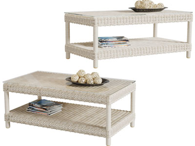 东南亚藤编长方形茶几3d模型 东南亚藤编长方形茶几