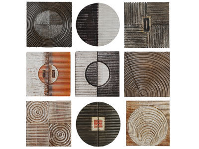 现代方形圆形墙饰挂件