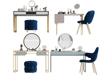 现代轻奢化妆梳妆台