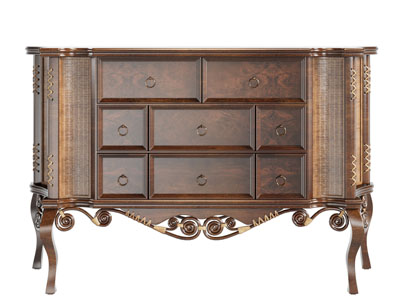 欧式实木高脚玄关柜边柜