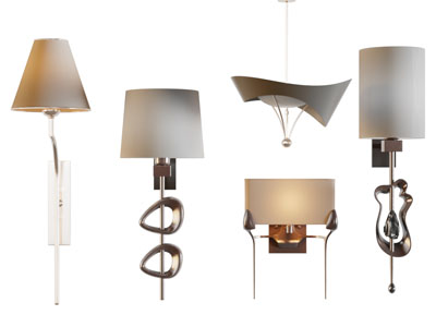 现代柱形灯罩壁灯