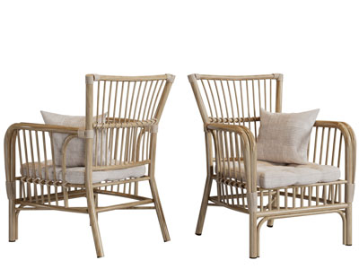 东南亚藤编休闲椅子