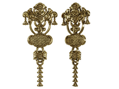 中式雕花中国结墙饰挂件