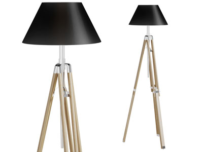 现代三角支架落地灯