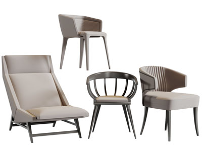 北欧休闲单人沙发椅子3d模型 北欧休闲单人沙发椅子