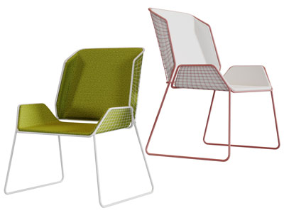 现代金属支架休闲椅子