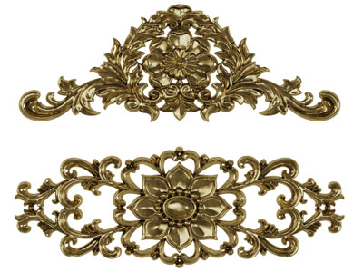 欧式金色雕花装饰构件