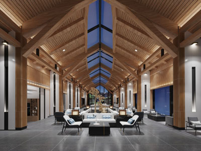 新中式售楼处大堂接待区