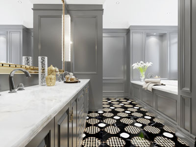 美式卫浴间卫生间