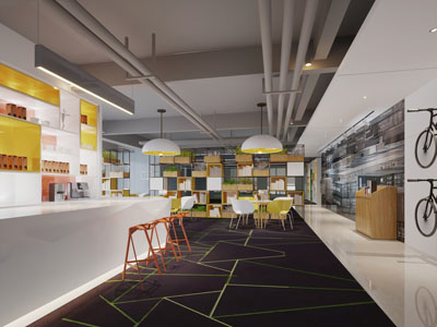 北欧茶水间水吧休息区