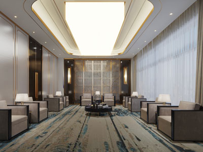 新中式会所接待室