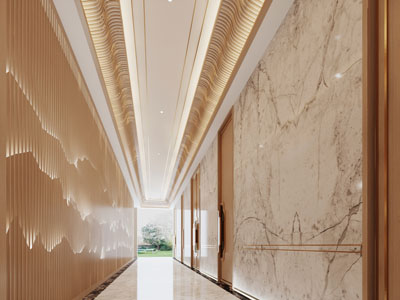 新中式酒店走廊过道