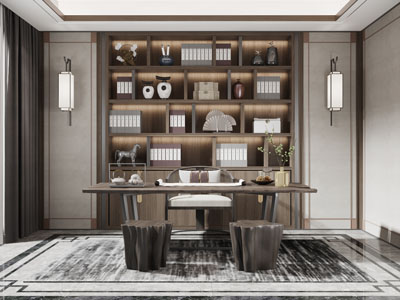 新中式书房