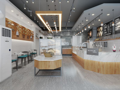 现代蛋糕房面包房甜品店